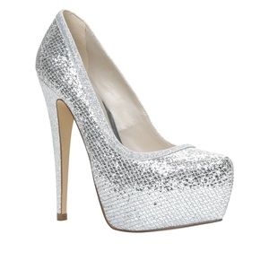 SEXY GLITTER PLATFORM PUMPS